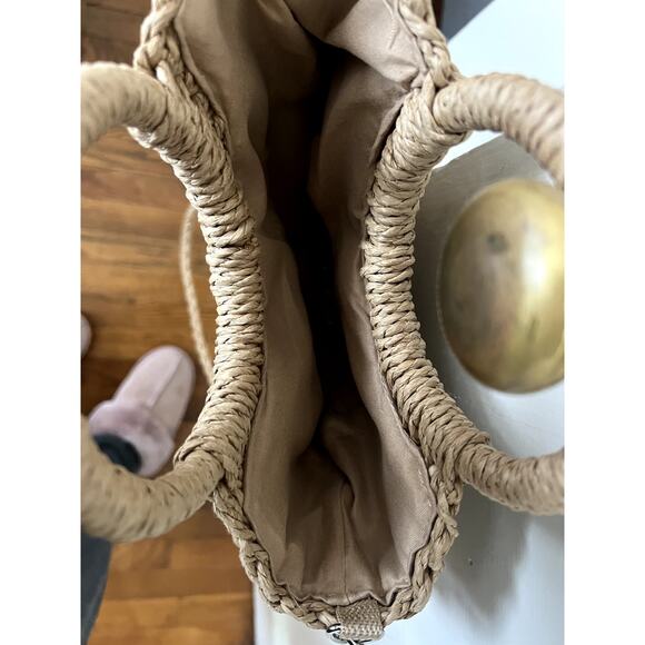 Shein Woven Straw Crossbody Summer Bag - NWOT - Picture 5 of 9